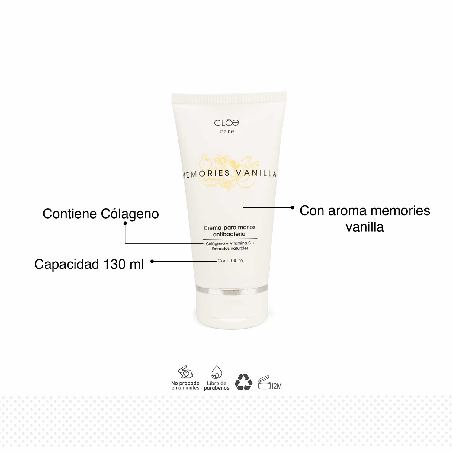 CREMA PARA MANOS HIDRATANTE CON PROTECCIÓN ANTIBACTERIAL (CREMA PARA MANOS)